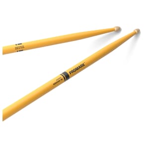ProMark Rebound 5B Painted Yellow Hickory Drumstick, Acorn Wood Tip