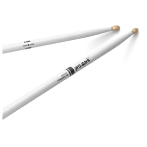 ProMark Classic Forward 5B Painted White Hickory Drumstick, Oval Wood Tip