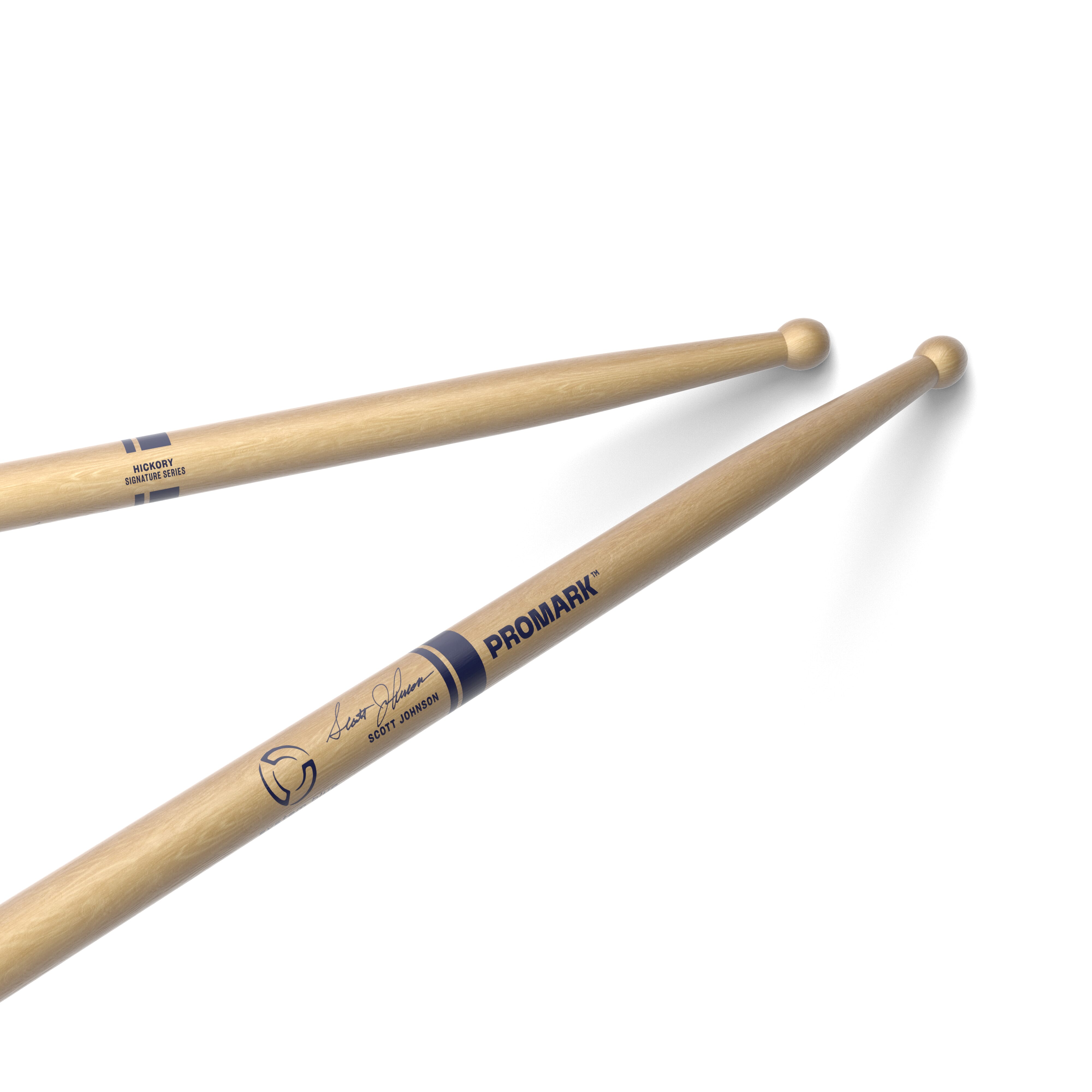 ProMark Scott Johnson Hickory Drumstick, Wood Tip