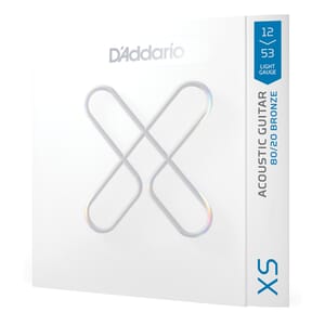 D'Addario XSABR1253 12-53 Light, XS 80/20 Bronze Coated Acoustic Guitar Strings