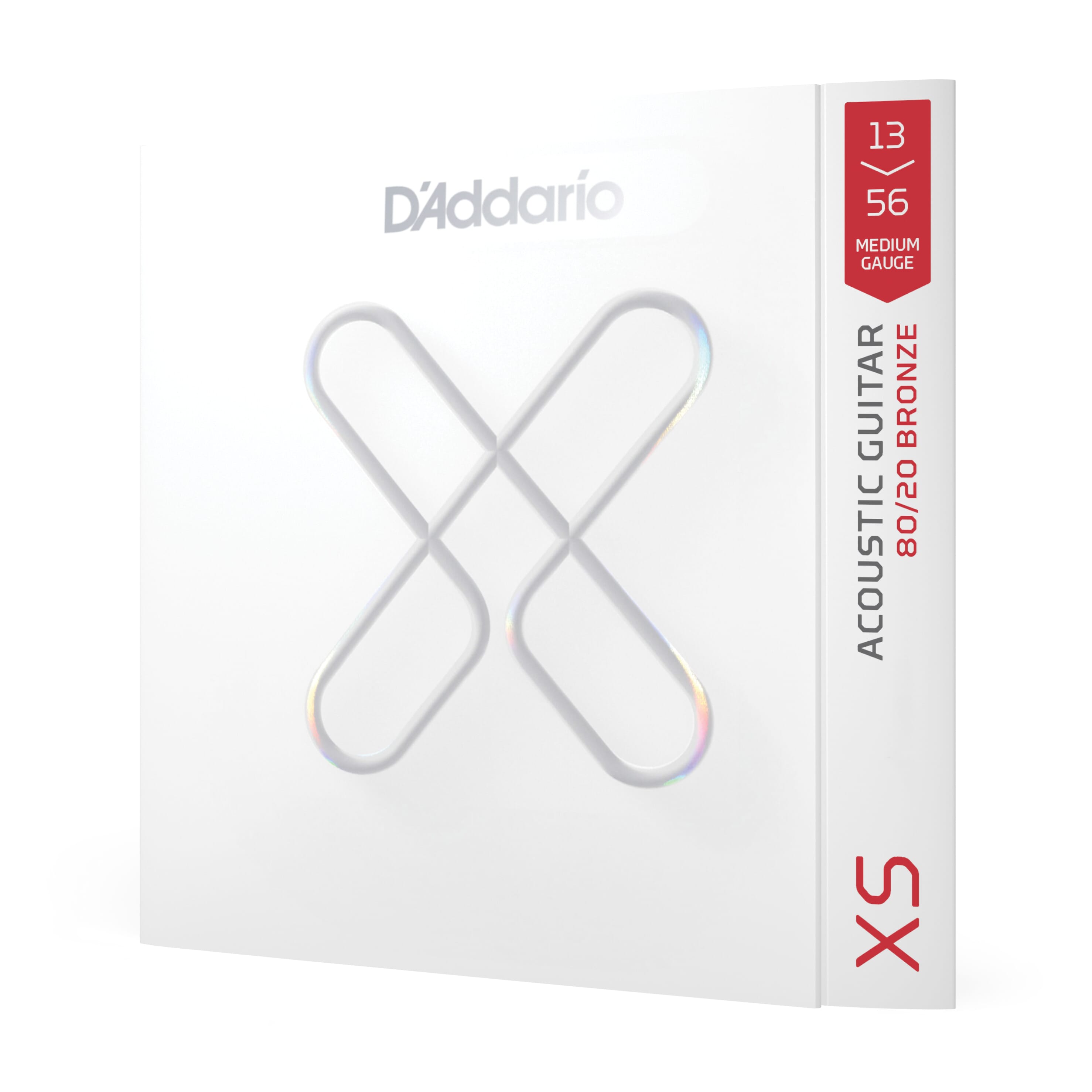 D'Addario XSABR1356 13-56 Medium, XS 80/20 Bronze Coated Acoustic Guitar Strings