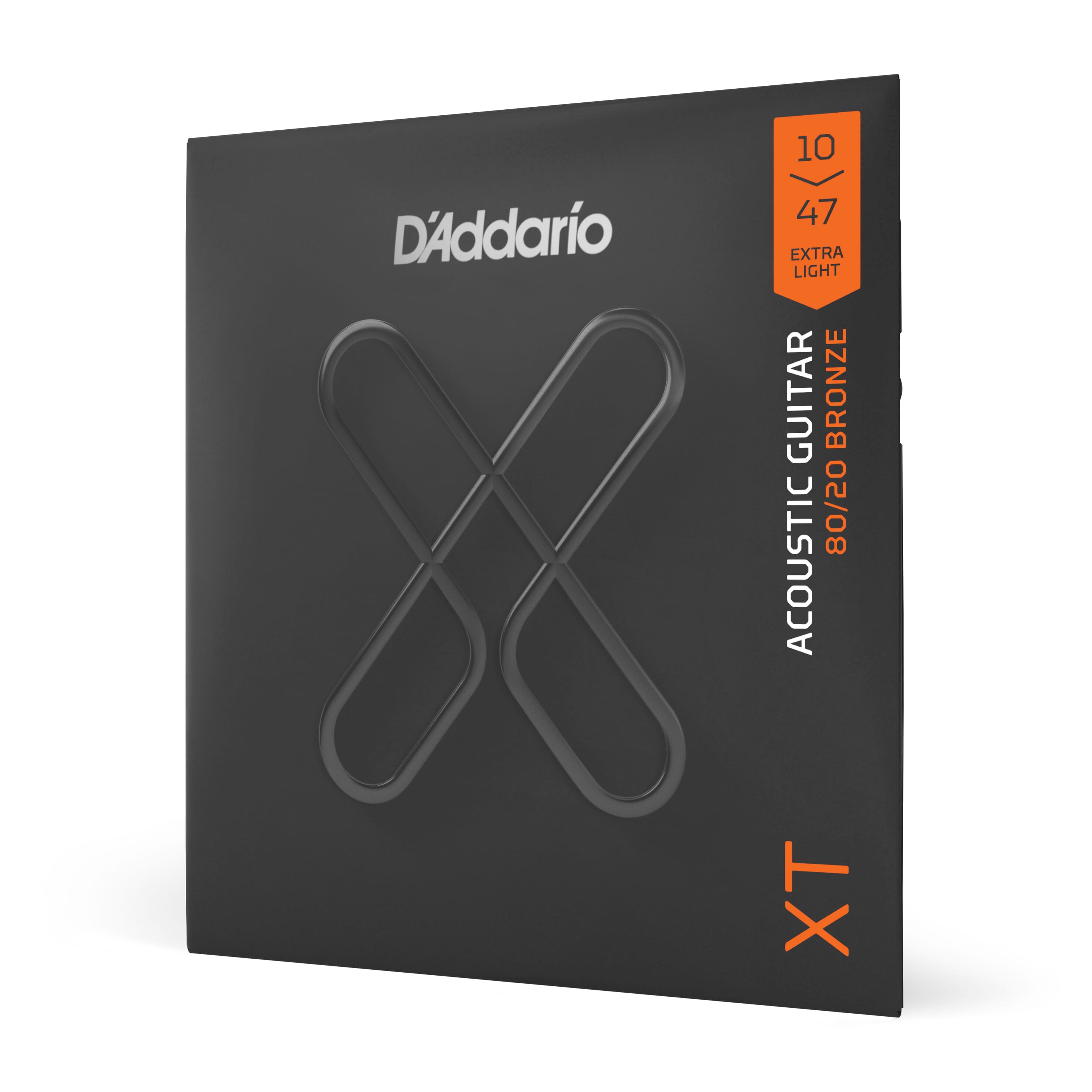 D'Addario XTABR1047 XT 80/20 Bronze Acoustic Guitar Strings, Extra Light, 10-47