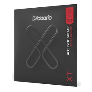 D'Addario XTABR1356 XT 80/20 Bronze Acoustic Guitar Strings, Medium, 13-56