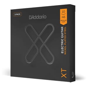 D'Addario XTE1046-3P XTE1046 XT Electric Nickel Plated Steel, Regular Light, 10-46, 3 Sets