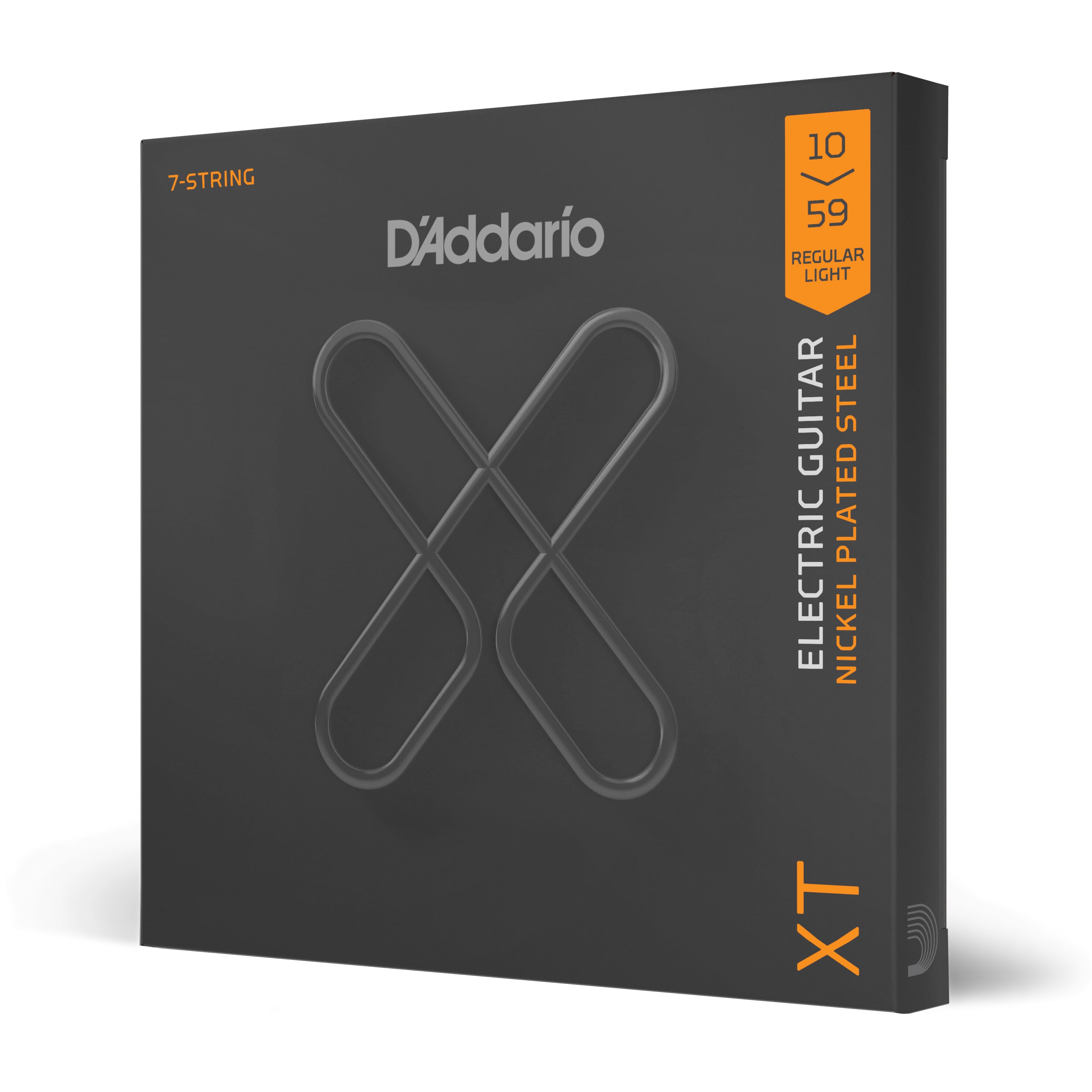 D'Addario XTE1059 XT Electric Nickel Plated Steel, Regular Light, 7-String 10-59