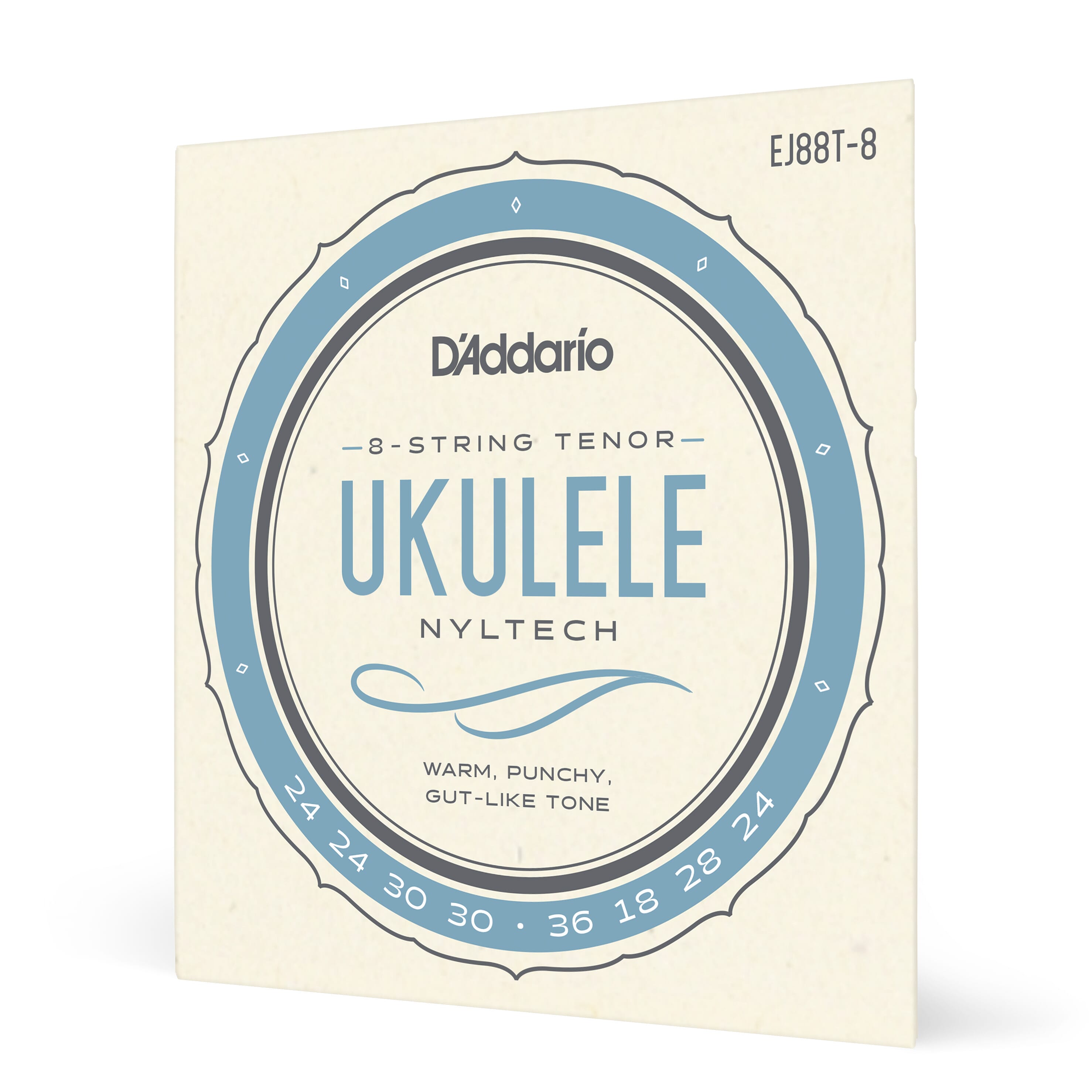 D'Addario EJ88T-8 Nyltech Ukulele Strings, 8-String Tenor