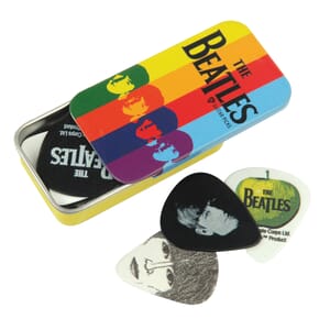 D'Addario 1CAB4-15BT2 Beatles Signature Guitar Pick Tins, Stripes