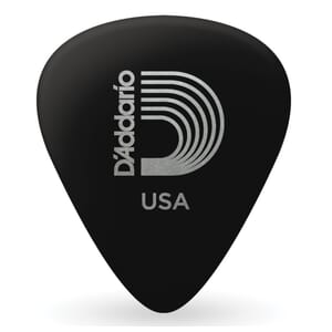D'Addario 1CBK4-10 Black Celluloid Guitar Picks, 10 pack, Medium