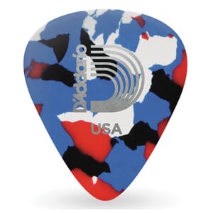 D'Addario 1CMC4-100 Multi-Color Celluloid Guitar Picks, 100 pack, Medium
