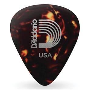 D'Addario 1CSH7-100 Shell-Color Celluloid Guitar Picks, 100 pack, Extra Heavy