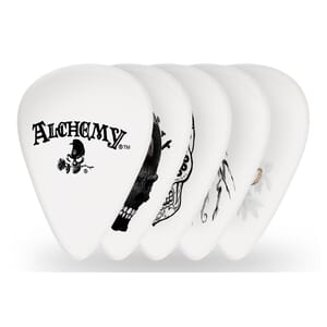 D'Addario 1CWH4-01AL Alchemy Picks Skull Collection