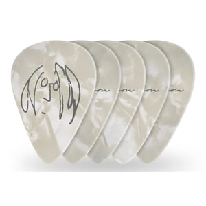 D'Addario 1CWH4-01JL John Lennon Signature Guitar Picks, Medium Gauge (.70mm) 10-Pack