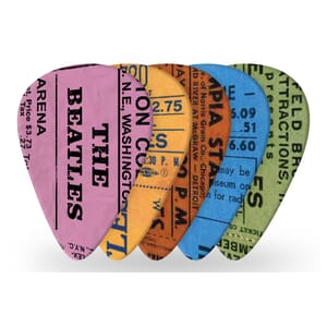 D'Addario 1CWH4-10B11 Beatles 1964 Tour Ticket Stubs Guitar Picks, Medium Gauge (.70mm) 10-Pack
