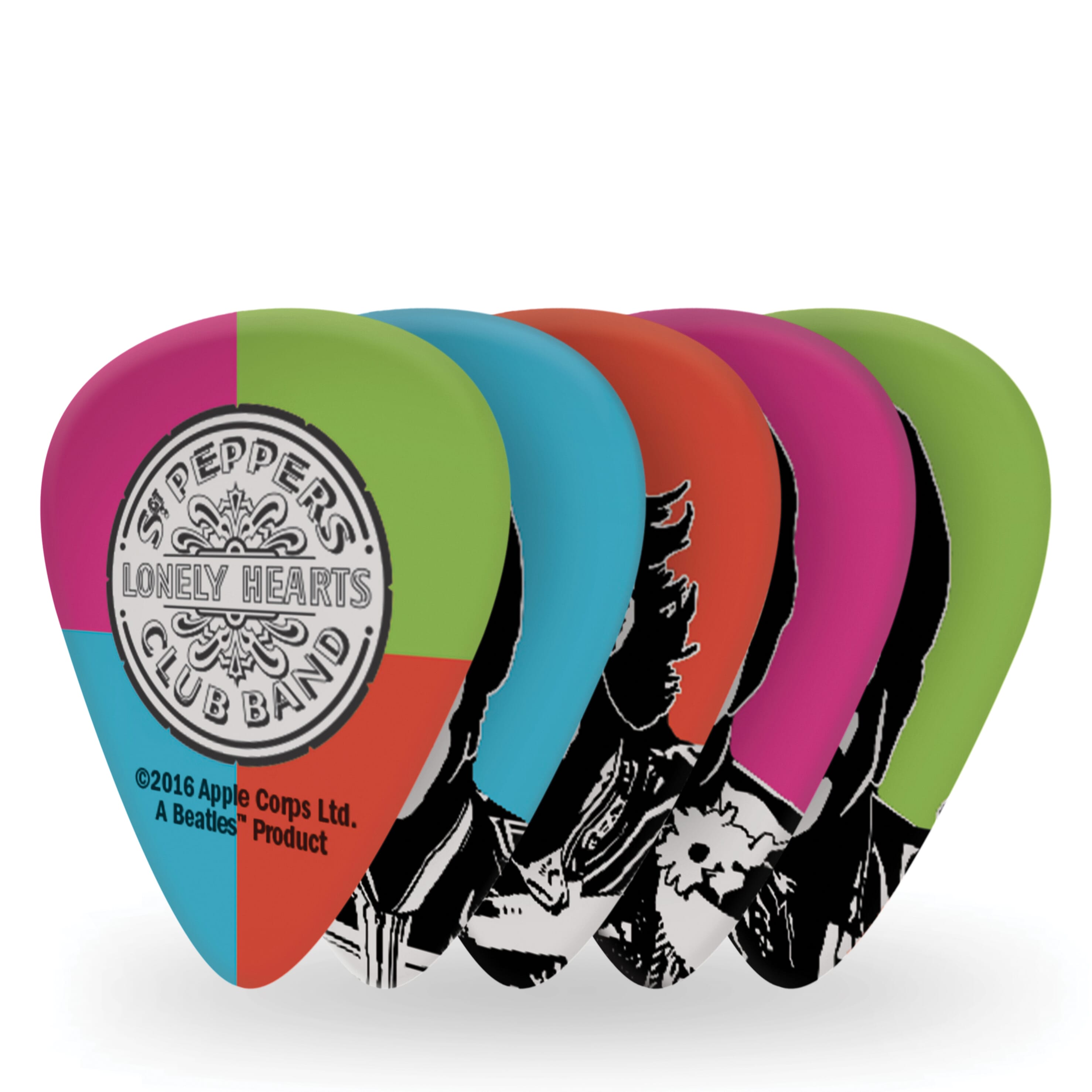 D'Addario 1CWH4-10B6 Sgt. Pepper's Lonely Hearts Club Band 50th Anniversary Medium Gauge Guitar Picks