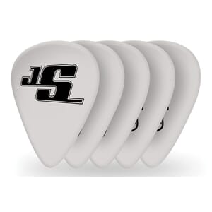 D'Addario 1CWH6-10JS Joe Satriani Guitar Picks, White, 10 pack, Heavy