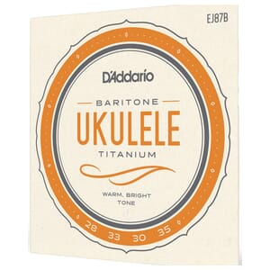 D'Addario EJ87B Titanium Ukulele Strings, Baritone