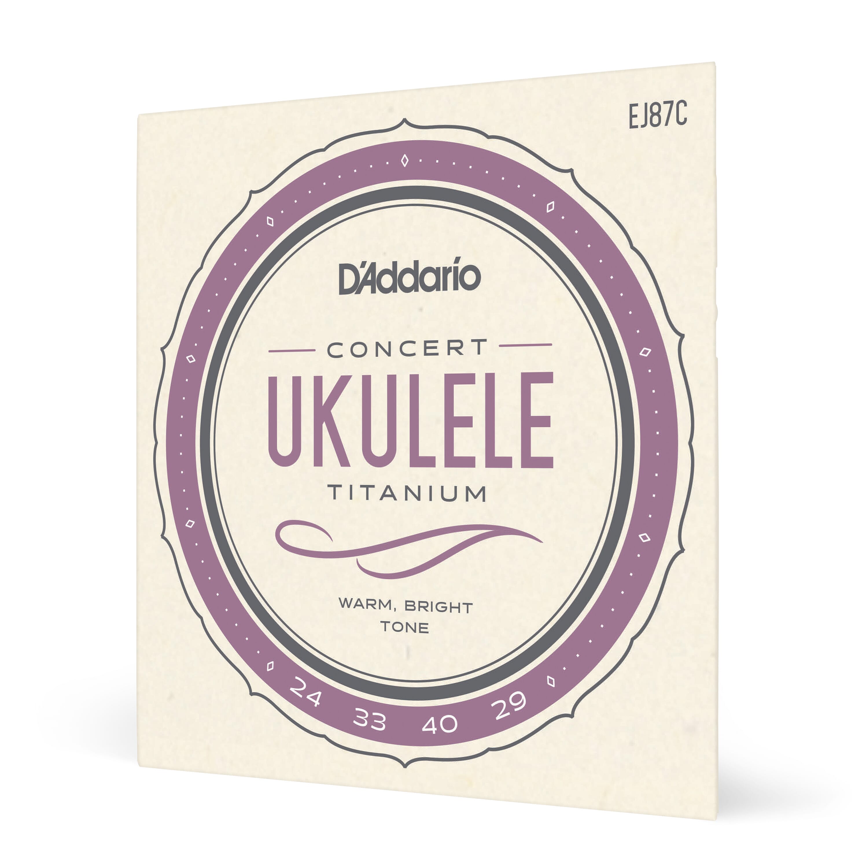 D'Addario EJ87C Titanium Ukulele Strings, Concert