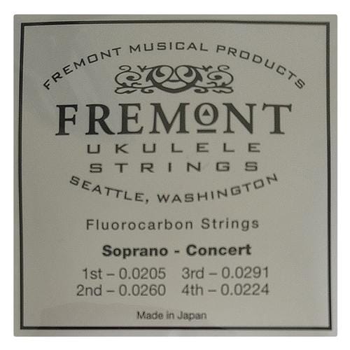 Fremont Sop/Con Ukulele Strings Clear Fluorocarbon