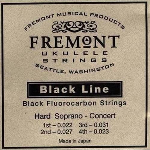 Fremont Sop/Con Ukulele String Set Black Hard Tension