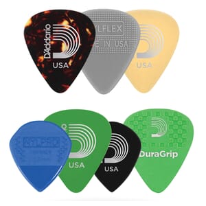 D'Addario 1XVP4-5 Assorted Guitar Picks, 7-pack, Medium