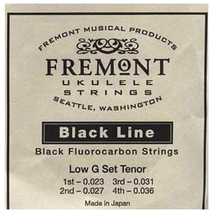 Fremont Black Fluorocarbon Tenor Ukulele Strings Set Low G
