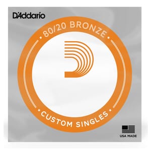 D'Addario BW035 Bronze Wound Acoustic Guitar Single String, .035