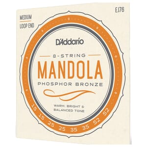 D'Addario EJ76 Phosphor Bronze Mandola Strings, Medium, 15-52