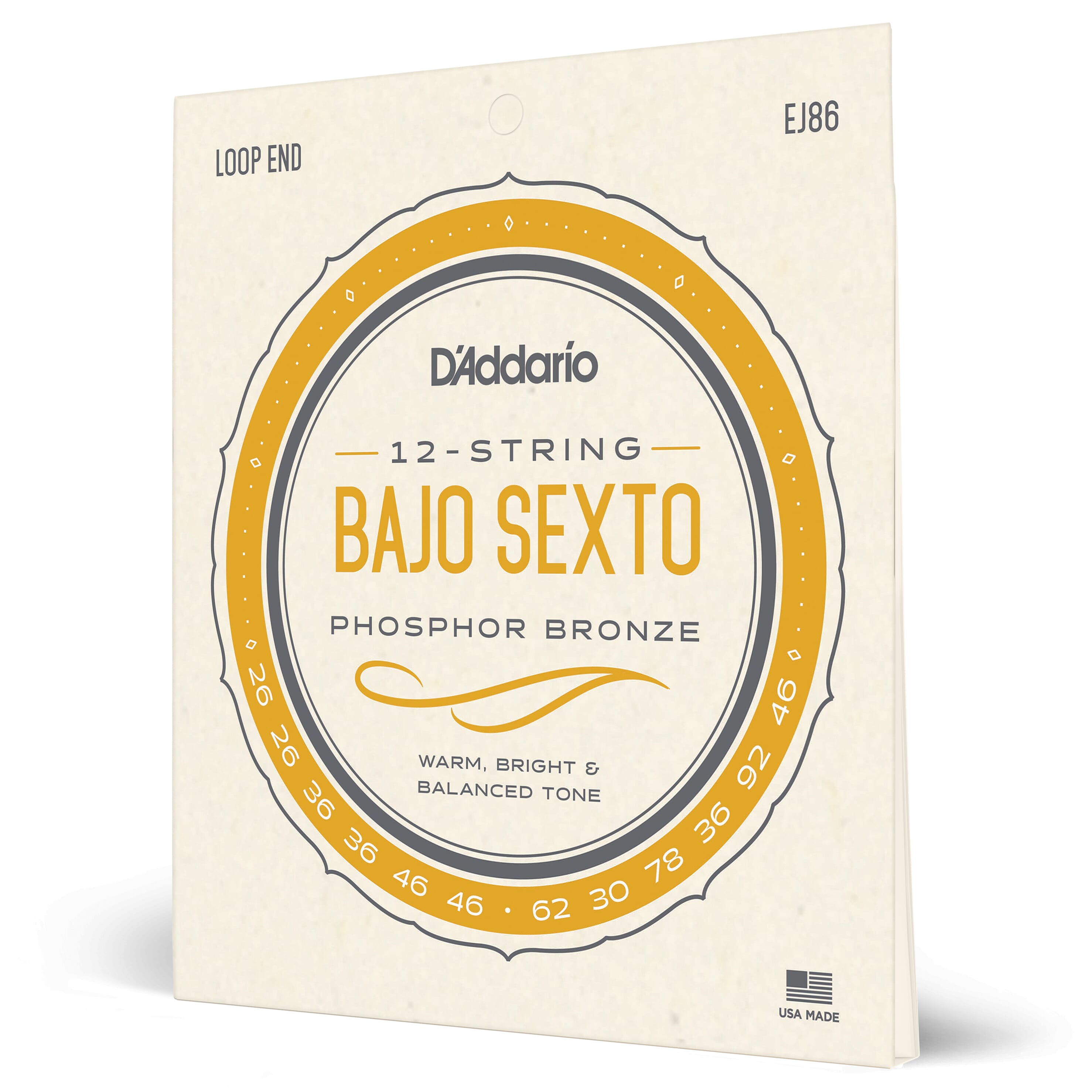 D'Addario EJ86 Bajo Sexto Strings