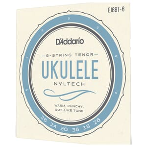 D'Addario EJ88T-6 Nyltech Ukulele Strings, 6-String Tenor