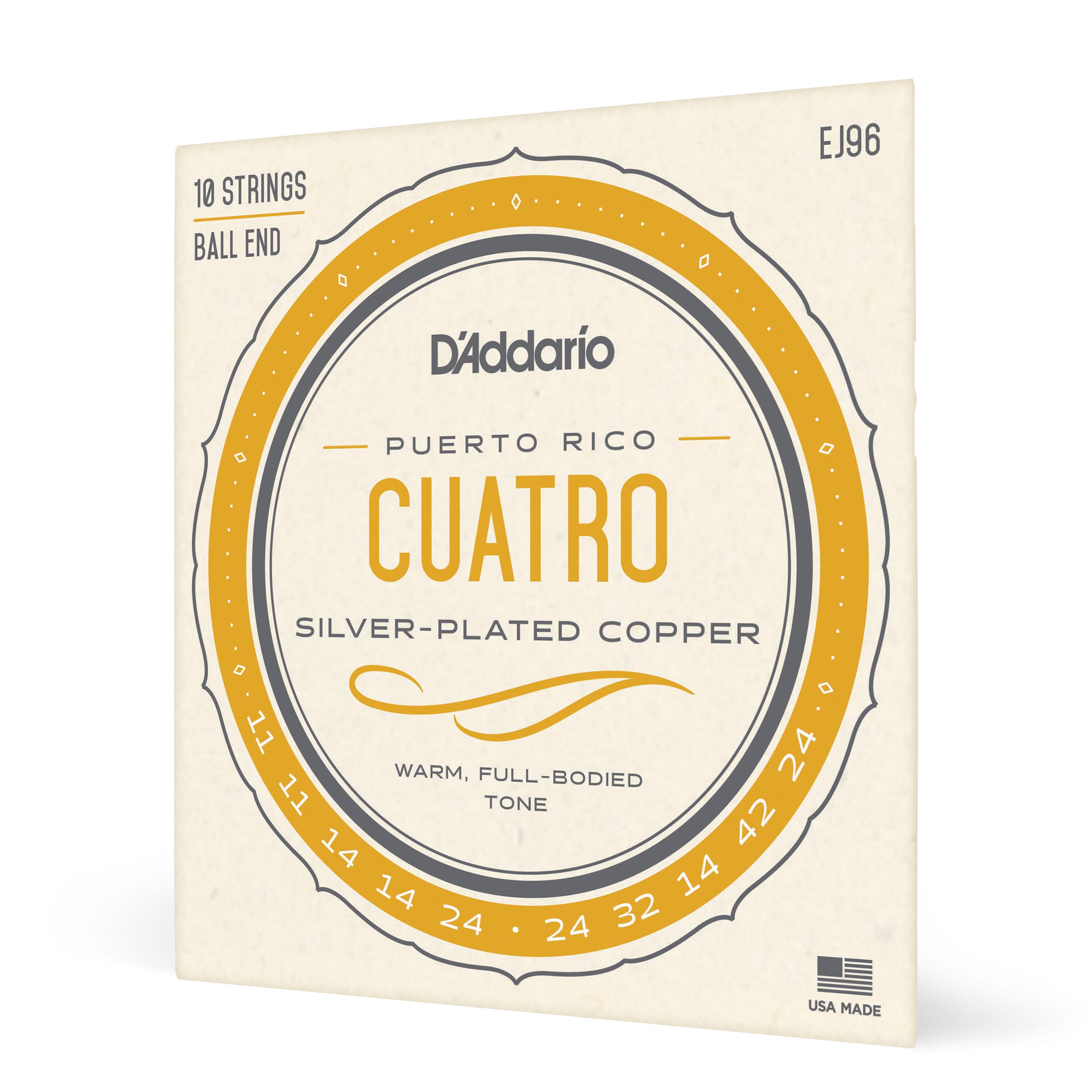 Rico EJ96 Cuatro-Puerto Strings
