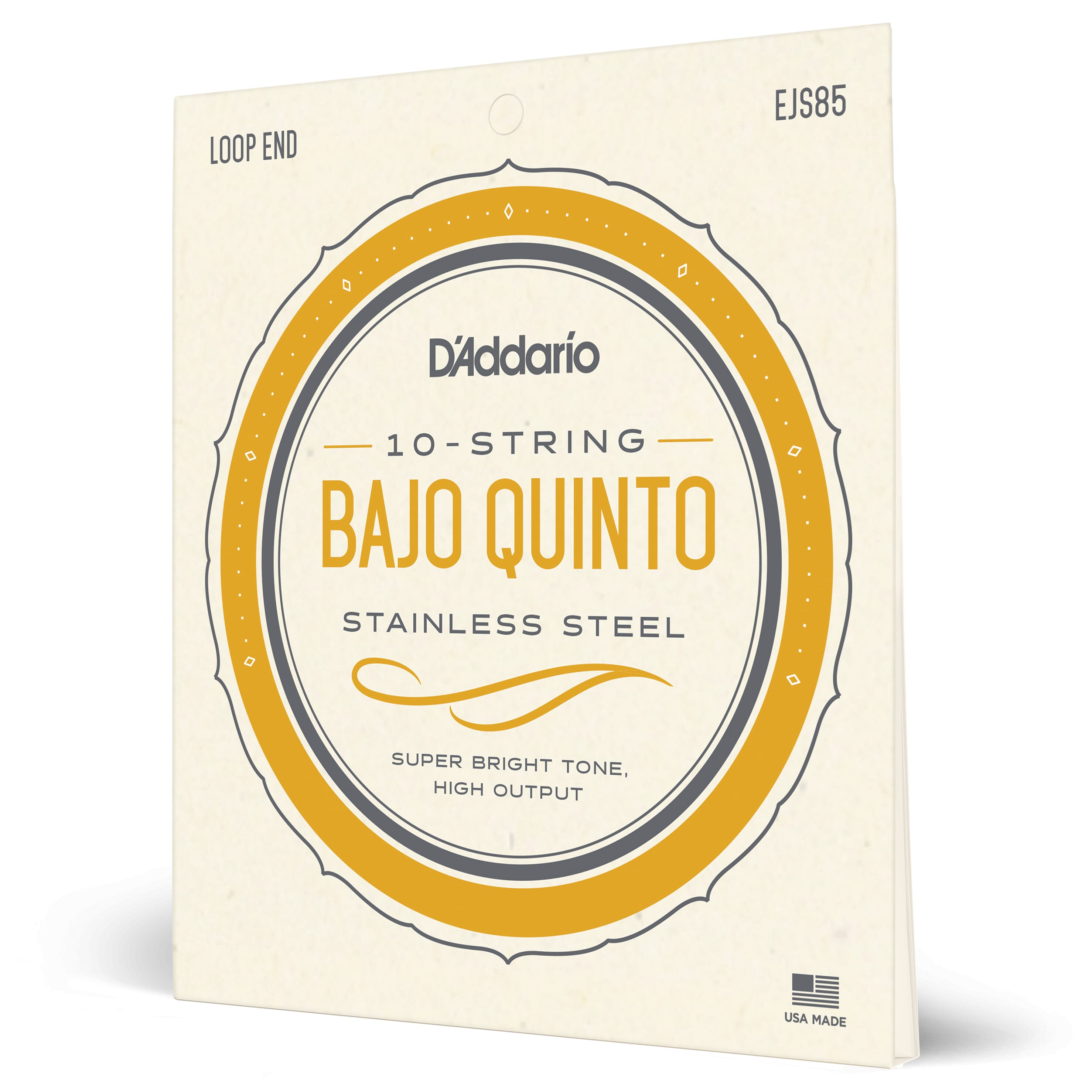 D'Addario EJS85 Bajo Quinto Stainless Steel Strings