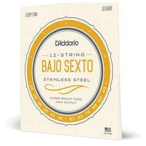 D'Addario EJS86 Bajo Sexto Stainless Steel Strings