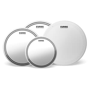 EVANS EPP-EC2SHDD-F EC2S Clear Fusion Pack (10", 12", 14") with 14" HD Dry Snare Batter