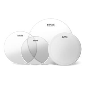 EVANS EPP-G2HDD-S G2 Clear Standard Pack (12", 13", 16") with 14" HD Dry Snare Batter
