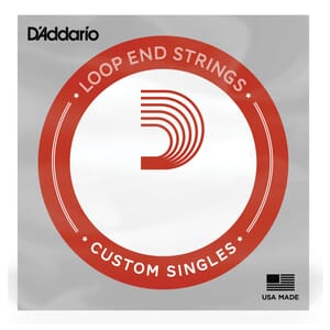 D'Addario LE0095 Plain Steel Loop End Single String, .0095