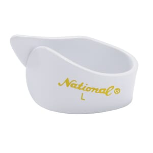 D'Addario NP8W-04 National Celluloid Thumb Picks, Large White - 4-Pack