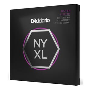 D'Addario NYXL09564SB, Nickel Wound, Strandberg 7-String, Super Light Plus, 095-64