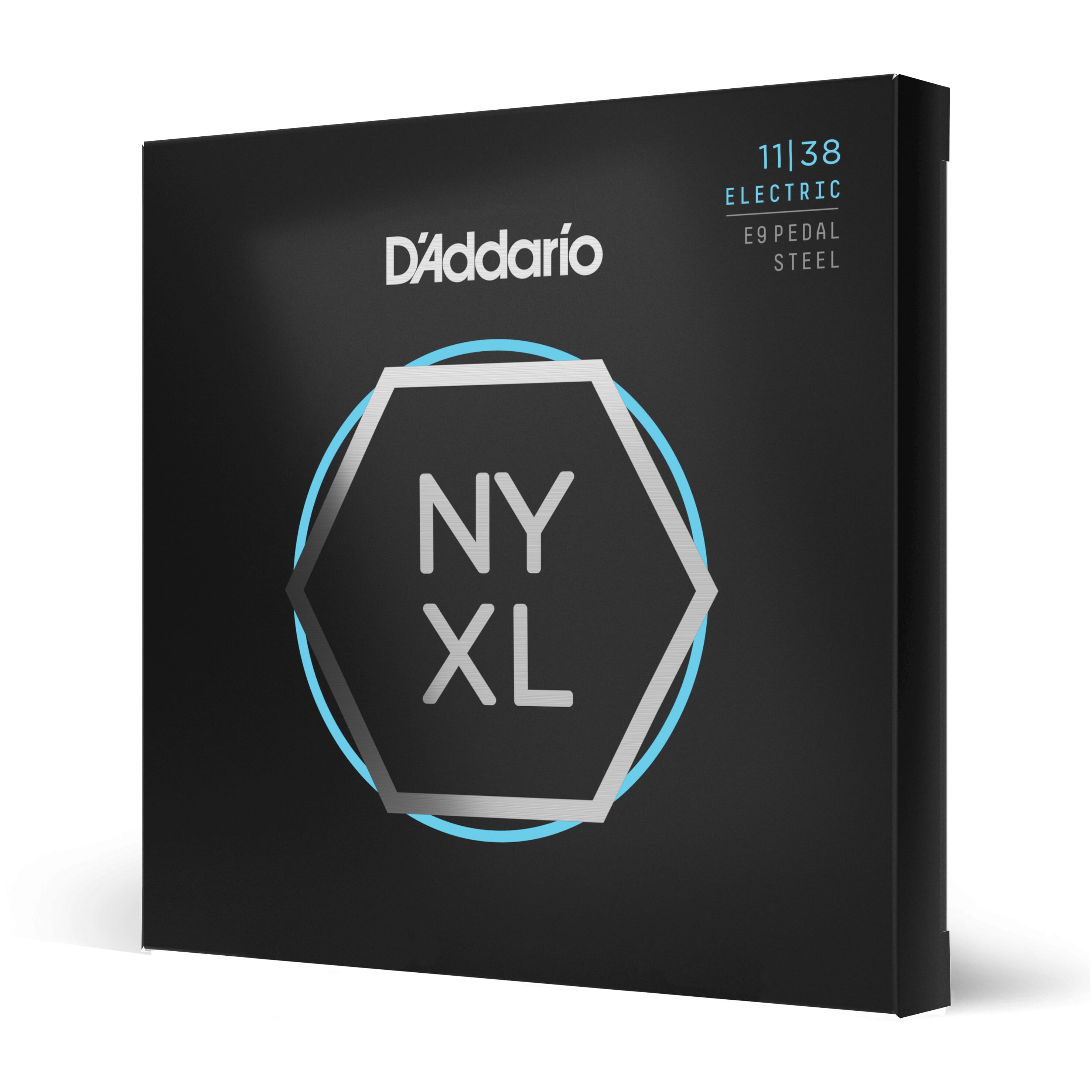 D'Addario NYXL1138PS Nickel Wound E9 Pedal Steel Guitar Strings, Regular Light, 11-38