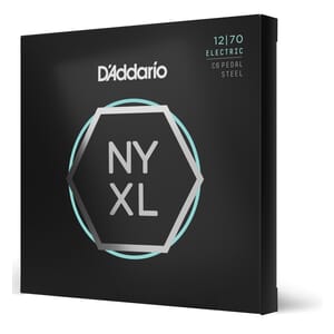 D'Addario NYXL1270PS Nickel Wound C6 Pedal Steel Guitar Strings, Regular, 12-70