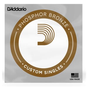 D'Addario PB017 Phosphor Bronze Wound Acoustic Guitar Single String, .017