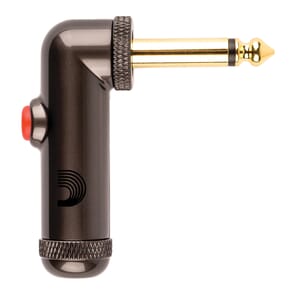 D'Addario PW-AGRAP-2 Solderless 1/4" Right Angle Plug w/ Latching Switch