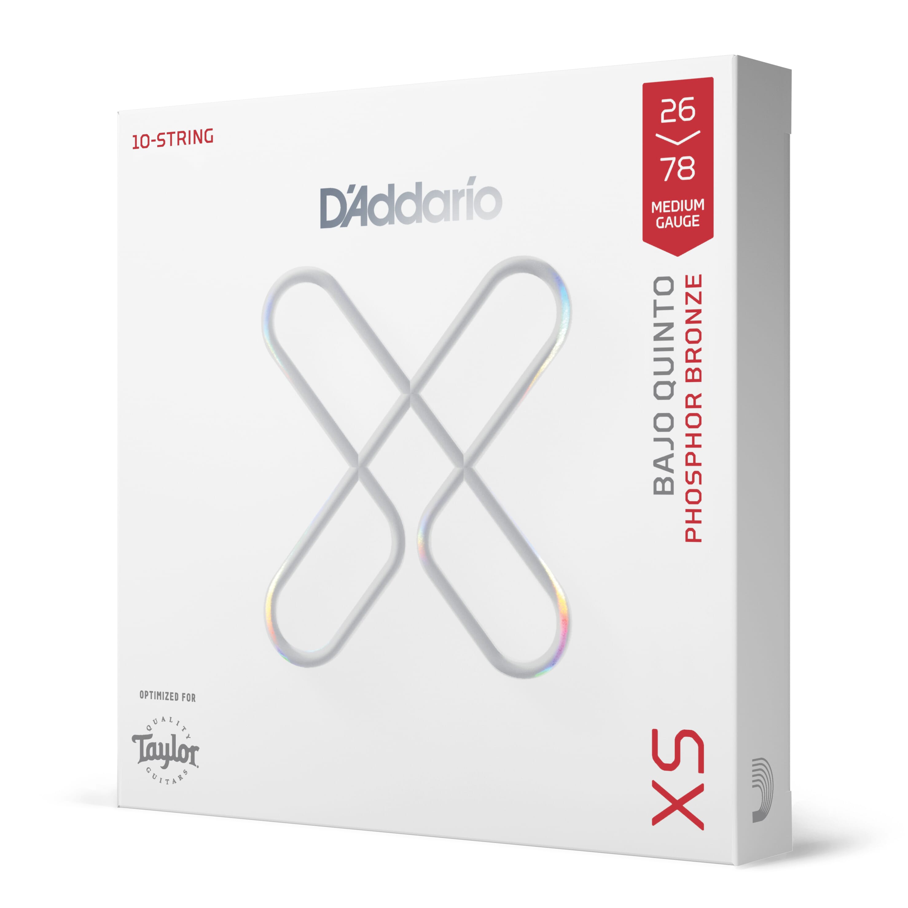 D'Addario XSAPB2678 26-78 Taylor Bajo Quinto, XS Phosphor Bronze Bajo Quinto Strings