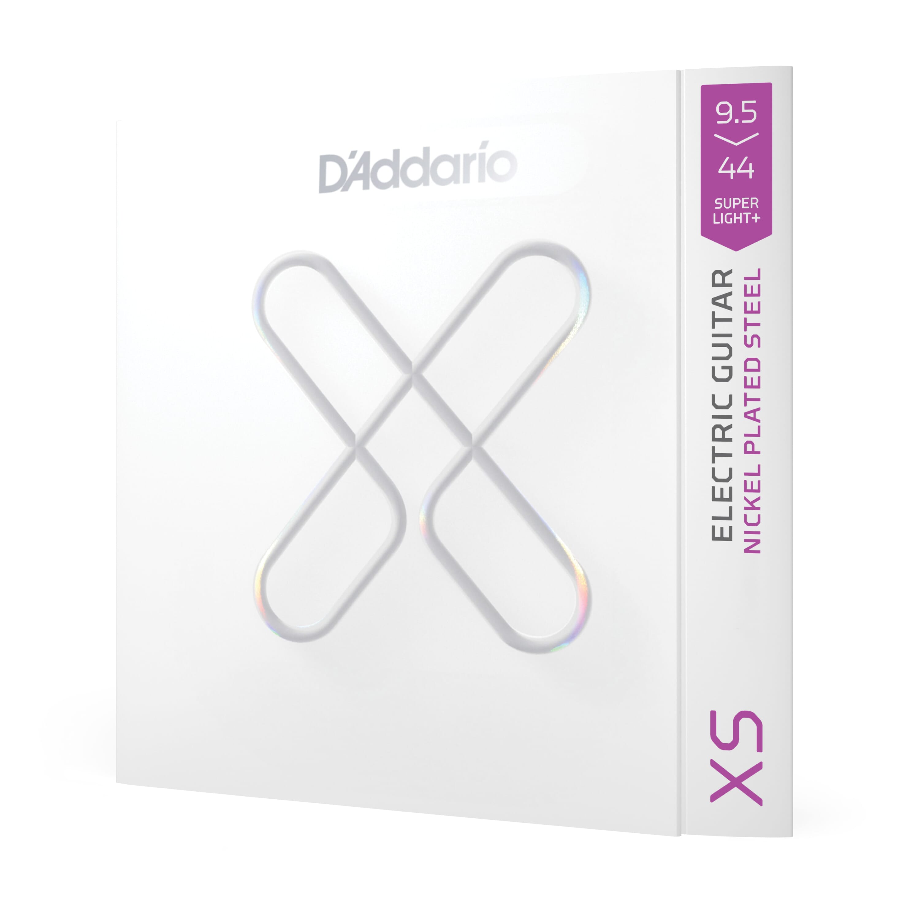 D'Addario XSE09544, XS Nickel Plated Steel, Super Light Plus, 9.5-44