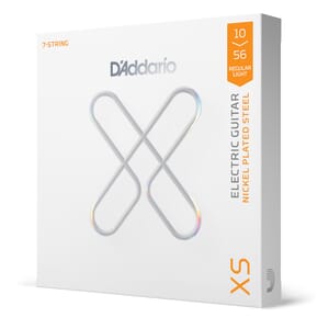 D'Addario XSE1056, XS Nickel Plated Steel, Regular Light, 7-String 10-56