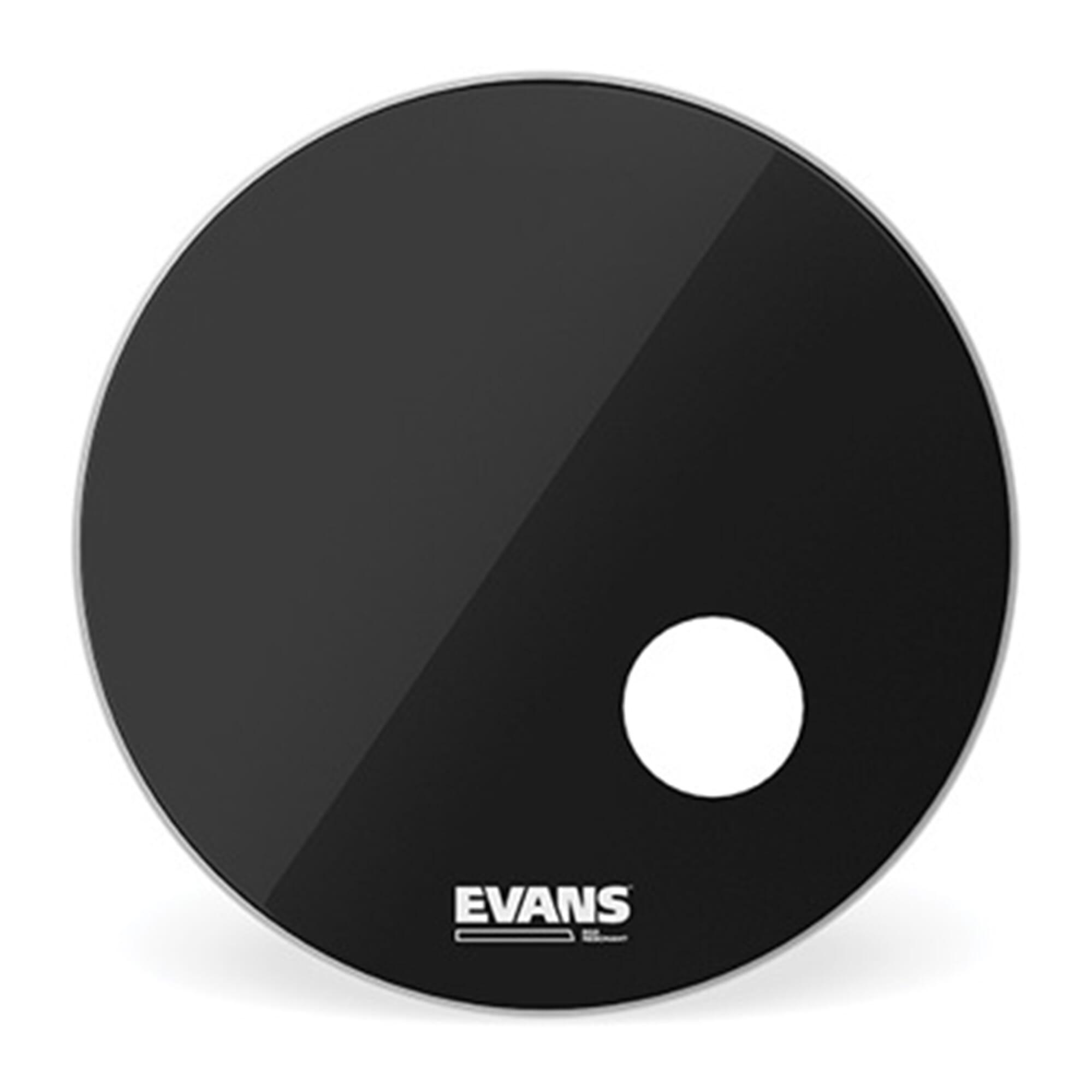 EVANS BD20RB EQ3 Resonant Black Bass Drum Head, 20 Inch