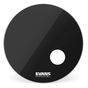 EVANS BD20RB EQ3 Resonant Black Bass Drum Head, 20 Inch