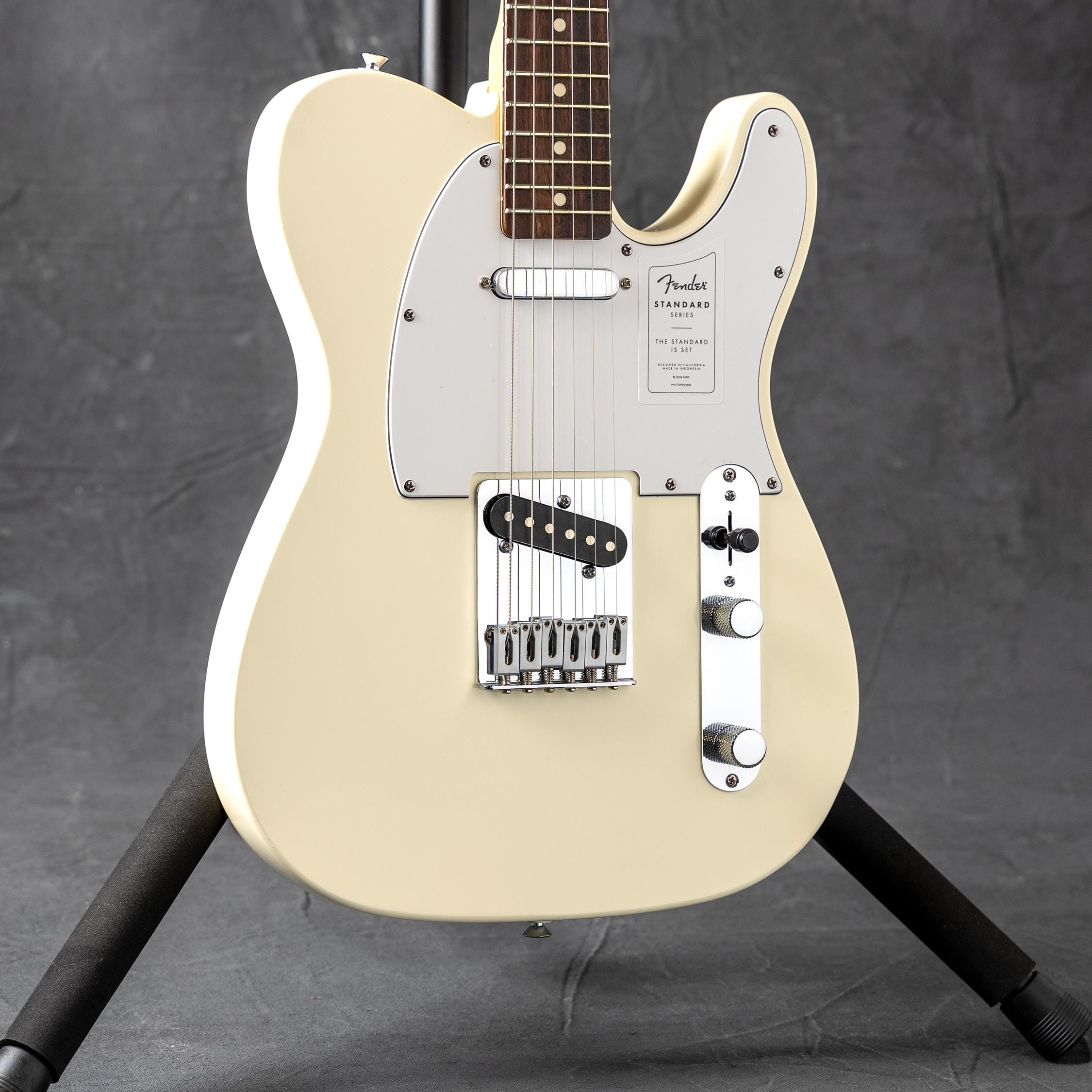 Fender Standard Telecaster®, Laurel Fingerboard, White Pickguard, Olympic White - Used