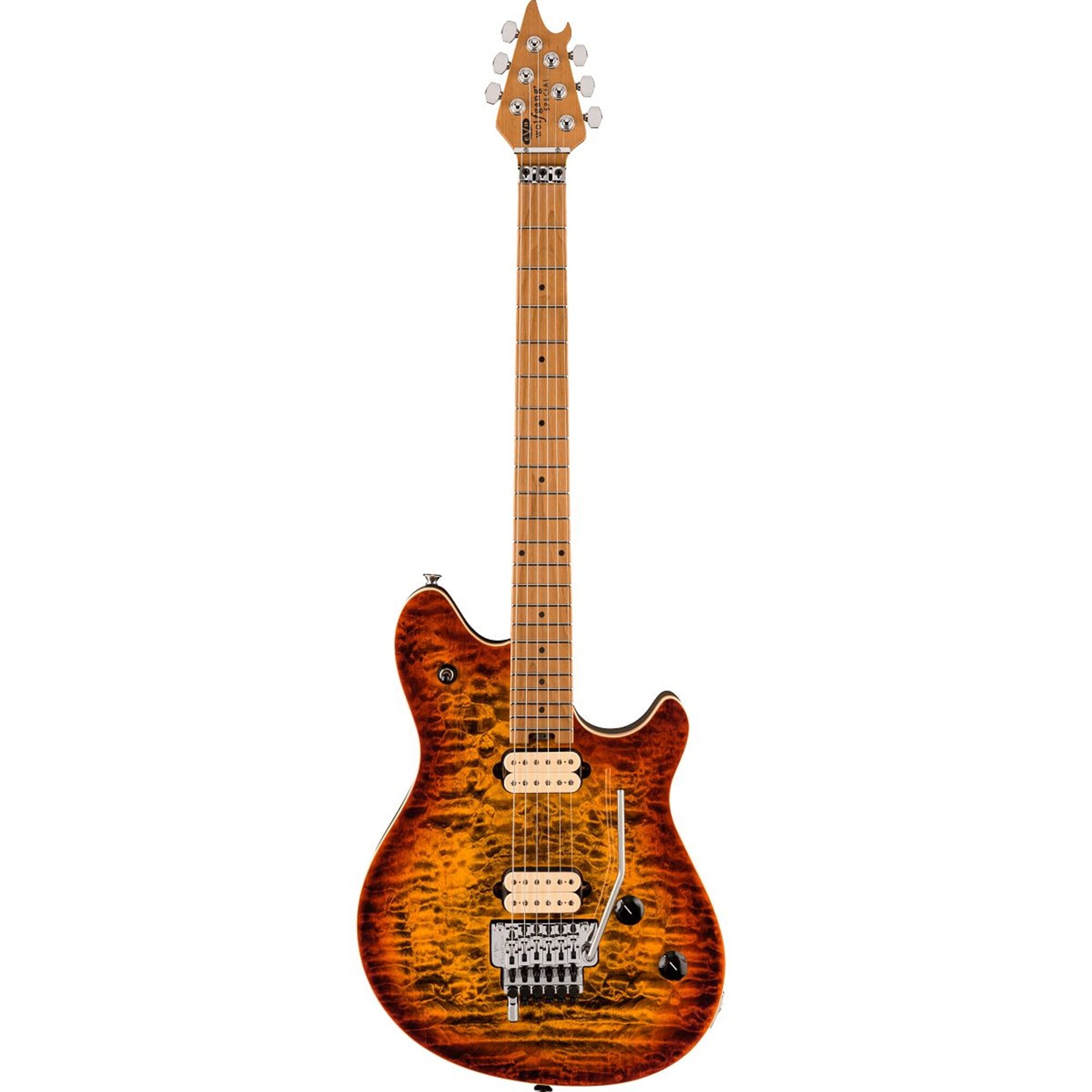 EVH Wolfgang® Special QM, Baked Maple Fingerboard, Tiger Eye Glow - Used