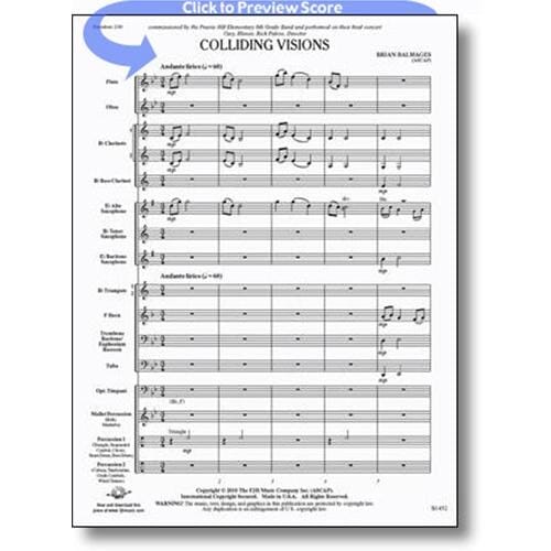 Colliding Visions Concert Band by Brian Balmages