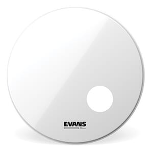 EVANS BD20RSW EQ3 Resonant Smooth White Bass Drum Head, 20 Inch
